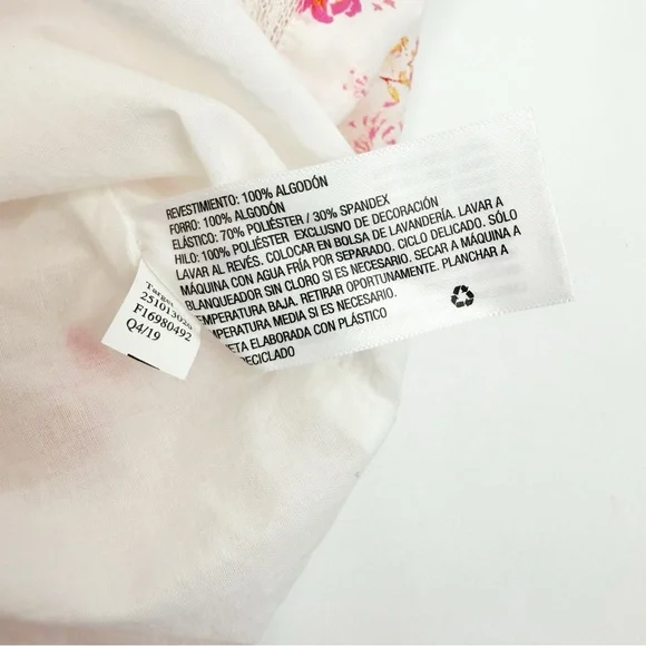 LoveShackFancy X Target Cosette Floral Midi Dress Smocked Cottagecore Lace Pink - Picture 14 of 14